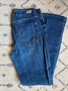 Seven7 Women's Bootcut Jeans in Dark Blue